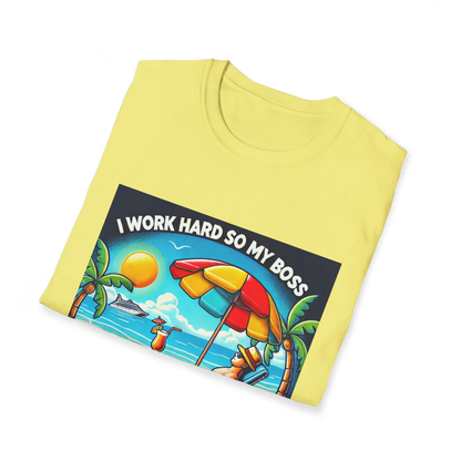 Work Humor T-Shirt "I Work Hard" TShirt - Unisex