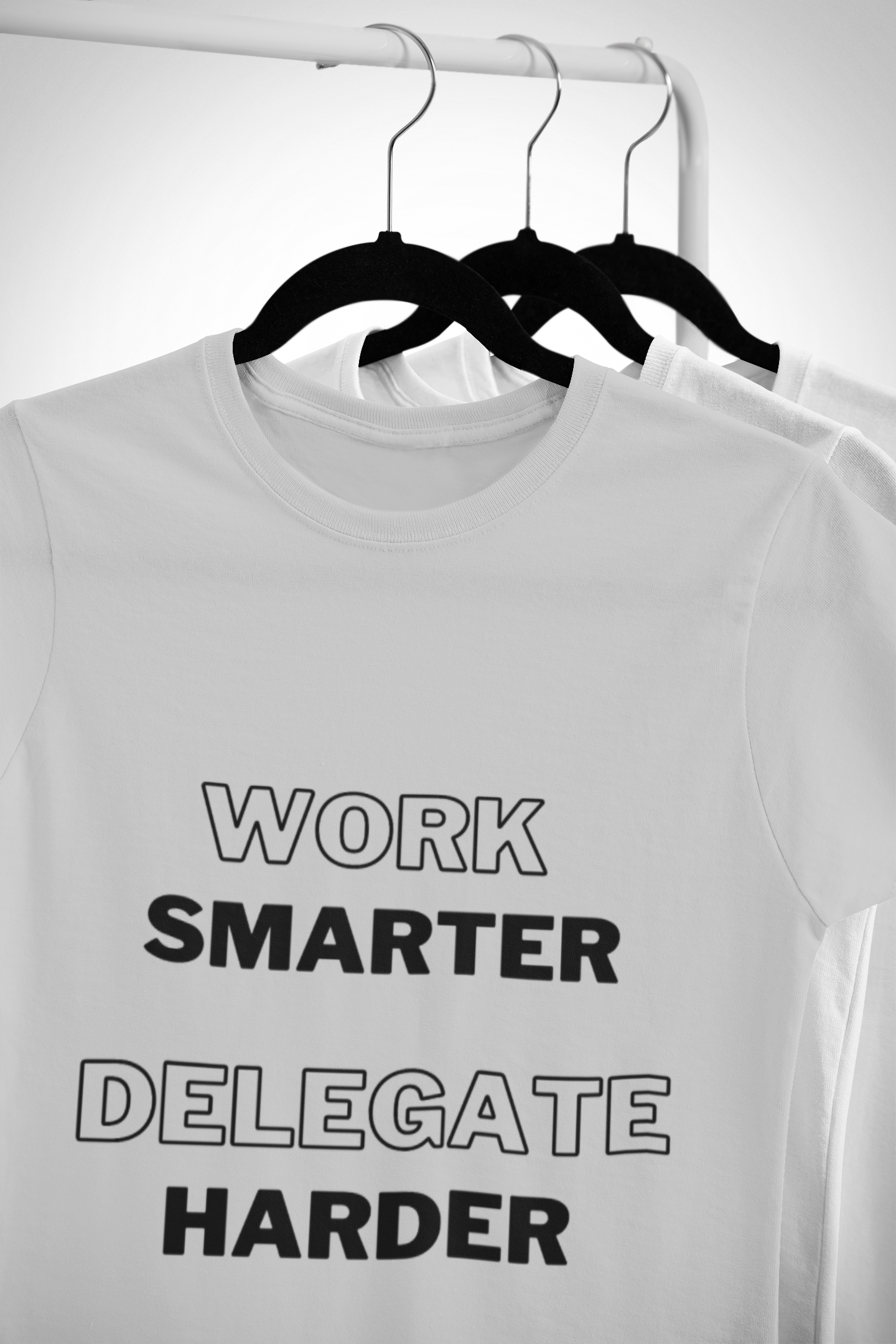 Funny Work Tshirt, Work Smarter Delegate Harder Tee, Office Humor Shirt, Sarcastic Work T-Shirt, Workplace Joke Tee, Coworker Gift